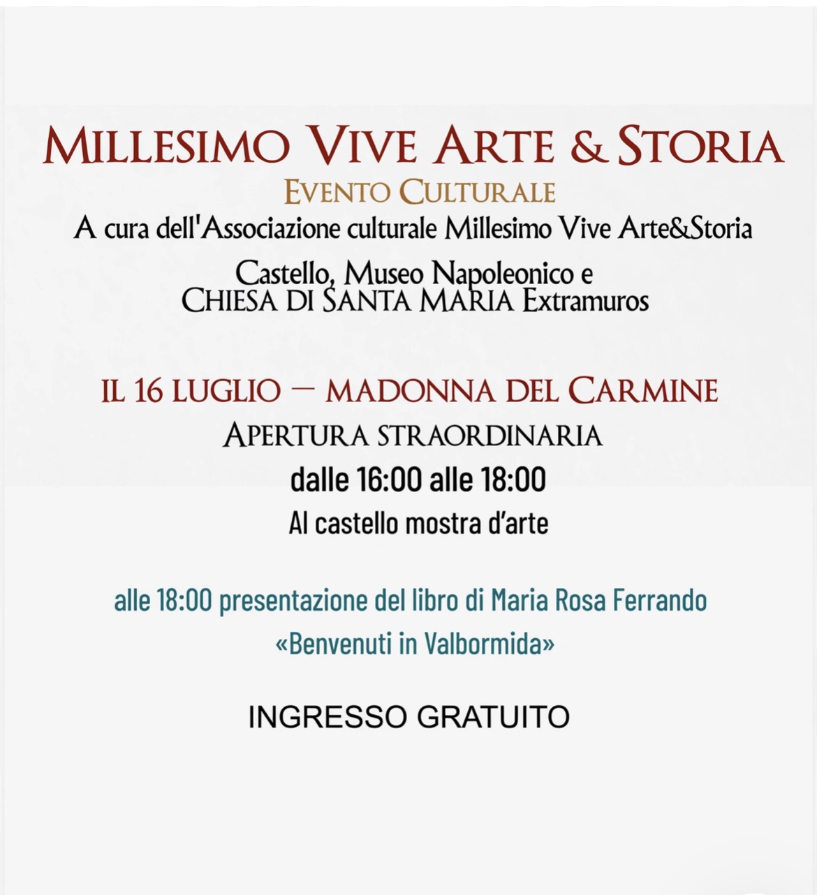 Evento 16/07/2026